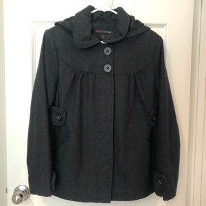 Wool blend chick pea coat